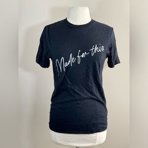 Dressed in LALA Made For This embroidered tee size small
